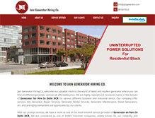 Tablet Screenshot of jaingenerator.com
